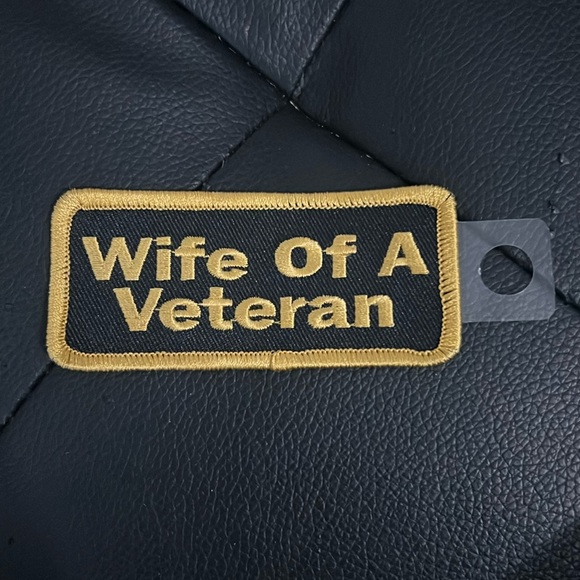 Other - NWT “Wife Of A Veteran” Motorcycle Patch Biker Accessory Iron-On